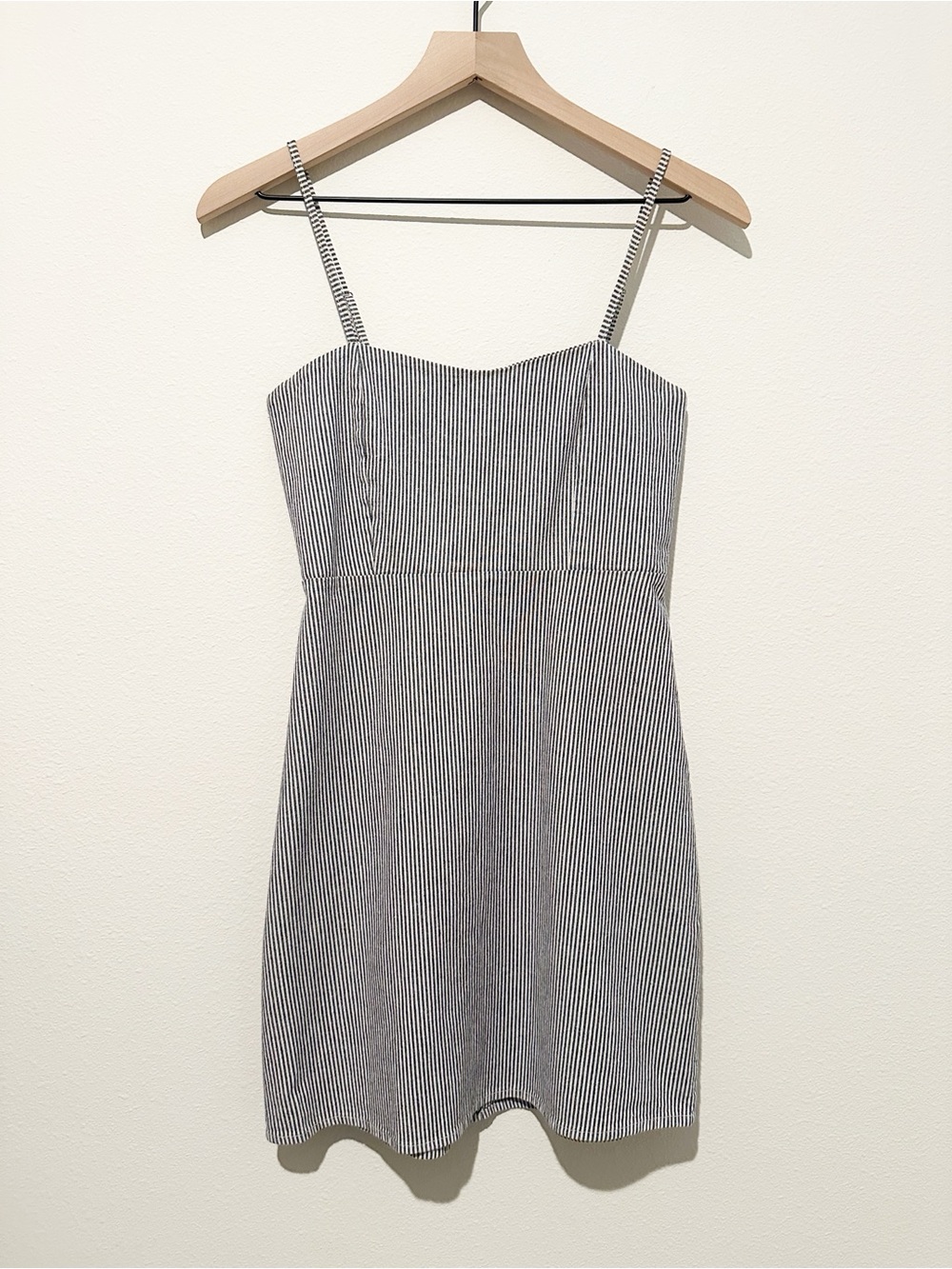 Brandy Melville Karla Navy & White Striped Mini Dress